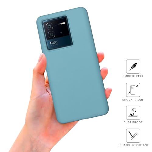 Image of SPRIG Compatible with iQOO Neo 6 5G Premium SilkTone Back Cover Drop Tested Shock Proof Mobile Case for Men, Women, Boys and Girls with Camera Protection (Light Green)