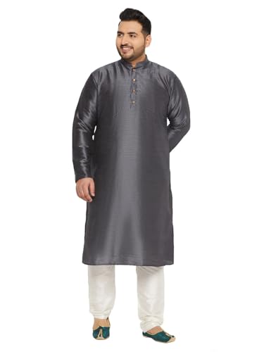 Image of Vastramay Plus Men's Silk Blend Kurta Pyjama Set