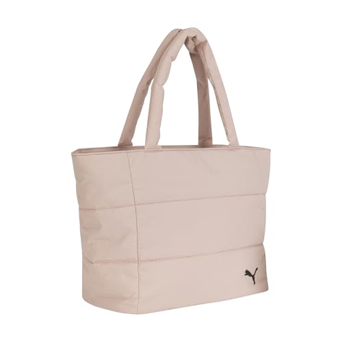 Image of PUMA Women's Plush Soft Nylon Tote with Padded Straps, Zip Closure & Metal Logo Plaque