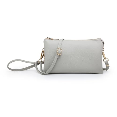Image of JEN & CO. Riley Crossbody Bags for Women Vegan Leather Wristlet Clutch Wallet Purses Handbags with 2 Straps