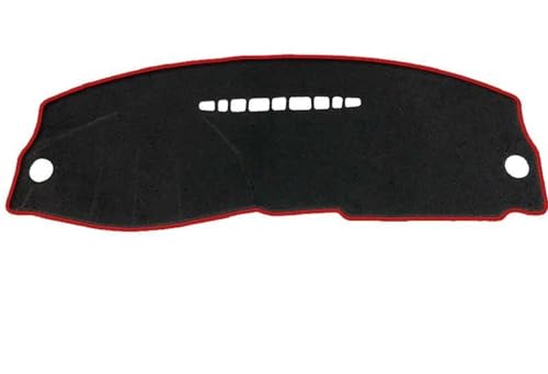 Tapis de tableau de bord Passat B5 anti-fissure et reflets pare-brise protection LHD rouge