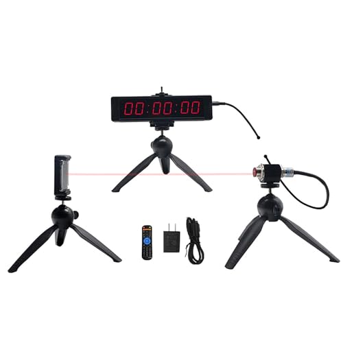 Orologio da corsa a LED per esterni, con sensore e staffa, per sport, corsa, eventi, maratona