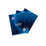 Oxford Noten Collegeblock A4, Noten Papier, 50 Blatt, gelocht, 3 Stück