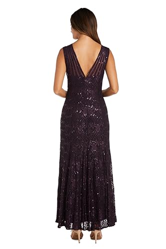 Image of Sleeveless Sequin Lace Mermaid Gown W /Sheer Insets & Strappy Details