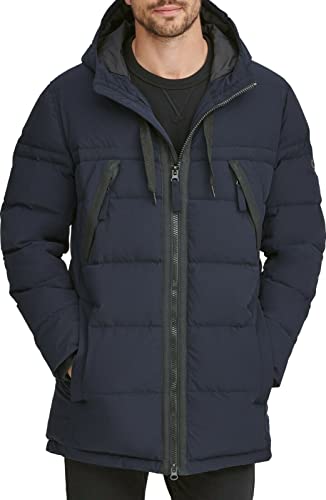 Image of Andrew Marc Men's Mid Length Water Resistant Crinkle Down Jacket