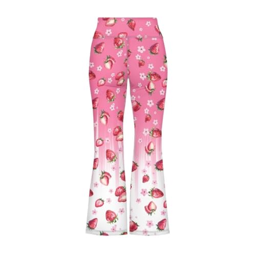 Image of Girls Flare Leggings 5-14T Cute Bell Bottoms for Girl Yoga Pants for Gym