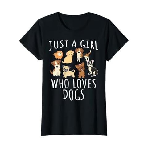 Just a girl who loves Dogs - Funny Puppy T-Shirt Cover