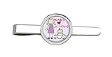Color Plata Giftshop UK Bebé Amor Corbata Clip