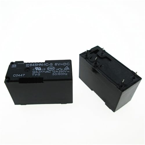 Relais inverseur 845HN-1C-C 6V CC pour circuits imprimés et domotique, 5 pièces