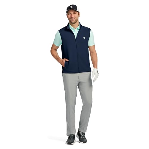 Image of IZOD Men's Hydrashield Vest, Navy Blazer, Medium