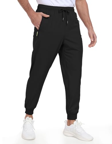 Mens Jogger Lightweight Athletic Workout Pants Quick Dry Breathable Track Jogging Sweat Pants for Exercise Gym