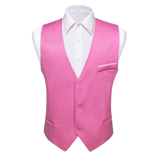 Mens Solid Color Suit Vest Business/Casual V-neck Tuxedo Wedding Waistcoat