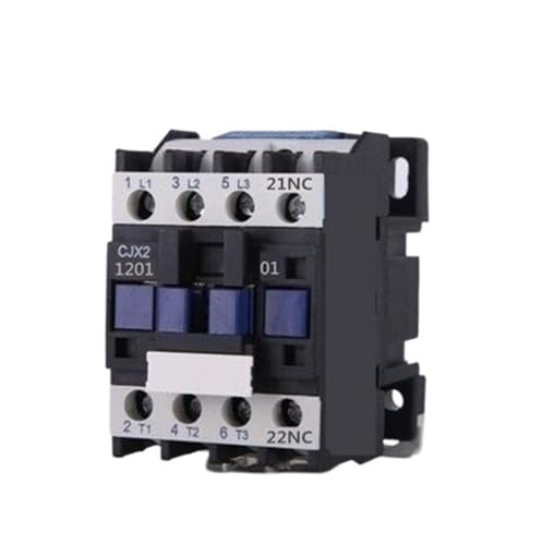Contacteur magnetique AC CJX2-1201 12A triphase avec bobine 24V et contact NC