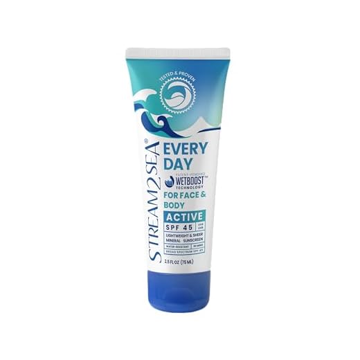 Protetor solar mineral ativo diário FPS 45 | Protetor solar biodegradável e seguro para recifes de 75 ml para rosto e corpo | Proteção mineral não oleosa, leve e transparente contra UVA e UVB da