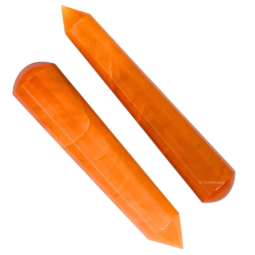 Image of Certified Red Aventurine Crystal Wand - Pointed Crystal Wand for Energy Healing, Chakra Balancing, Meditation and Home Decor - Crystals and Healing Stones for Gift