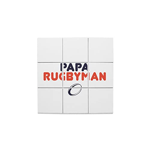 Carreaux céramique cadeau rugby idéal pour la fête des pères avec motif ballon décoratif