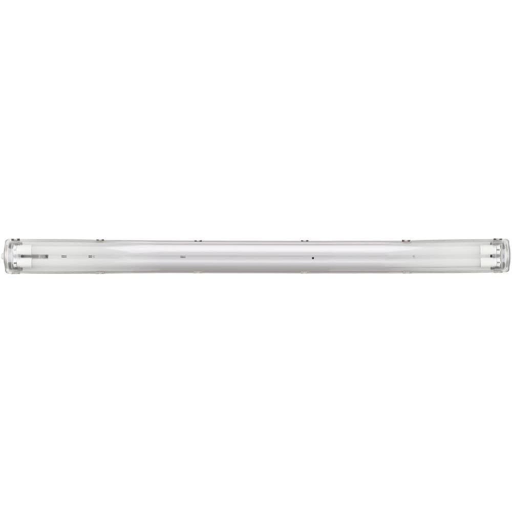 Müller-Licht LED-Feuchtraumleuchte 120 cm für höchsten Lichtkomfort - schönes neutralweißes Licht (4000 K) für optimale Arbeitsbeleuchtung - 2 x 18 W LED-Röhre - IP65 - grau