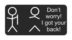 3pcs Don't worry I got your back funny hard hat/helmet stickers