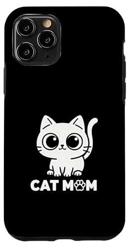 Cat Mom 傫Ȗڂ̎qLA[g lR̗e 킢ybgD X}zP[X iPhone 11 Pro p