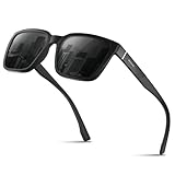 gesruny ㅤ Polarisiert-Sonnenbrille-Herren-Damen-Sonnenbrillen-Unisex-Schwarz-UV400-Retro-Vintage-Klassisch-Golf-Fahren-Angeln-Reisebrille-Outdoor-Sportarten Mode Sonnenbrille,grey
