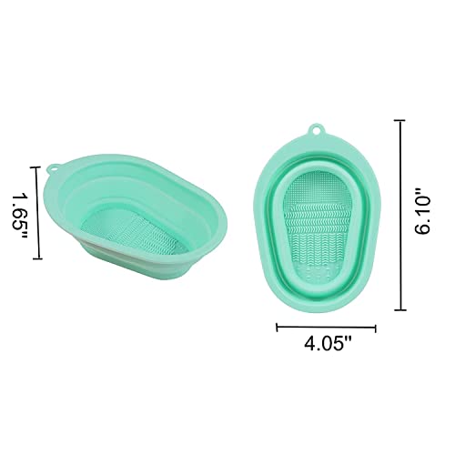 Makeup-Brush-Cleaning-Mat-Silicone-Cosmetic-Brush-Cleaning-Pad-Portable-Cleaning-Tool-Suitable-for-Makeup-Brushes-Makeup-Sponges-Multicolor-2pcs