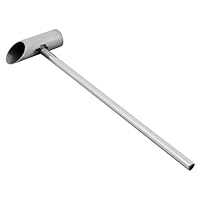 29cm Zuckerlöffel Eibisch Maschine für Zuckerwattemaschine, Zuckerwatte Ersatzteile Sicheres Edelstahl Material - Silber