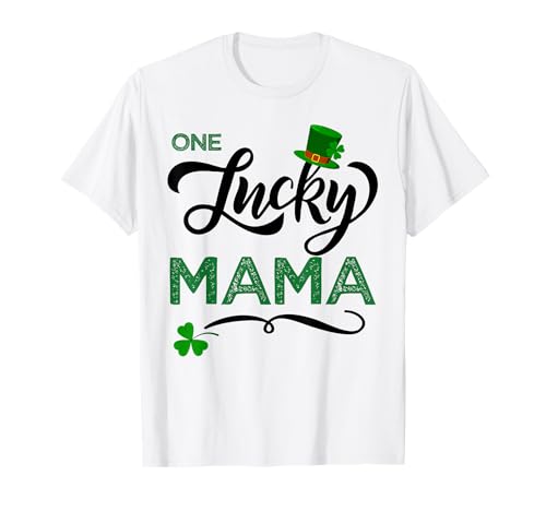 One Lucky Mama St Patricks Day para mamá irlandesa Camiseta