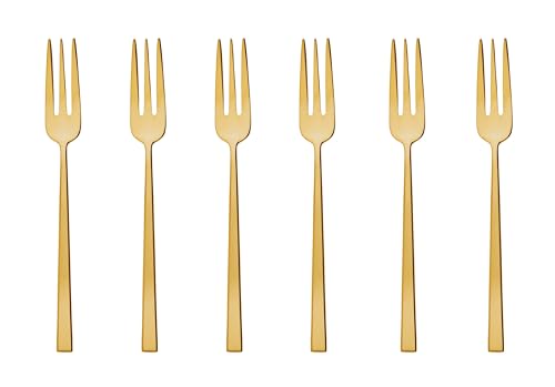 Sambonet Set 6 Kuchengabeln, Edelstahl/PVD Gold - 52762GA5 [SP]