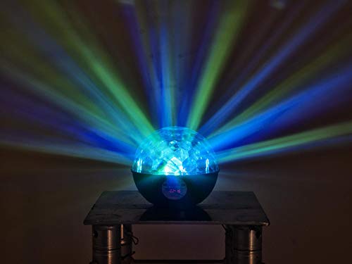 AKKU LED BC-9 Strahleneffekt MP3 + FM Radio | LED-Strahleneffekt mit Spiegelkugeleffekt | Micro-SD-Kartensteckplatz… - Image 5