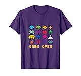 Game Over Retro Alien Invaders Tshirt 80s 8-bit Video Game T-Shirt