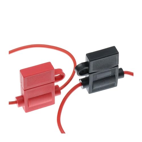 Portafusible impermeable mediano para automóvil 32V con fusibles estándar 1A a 15A (color rojo, tamaño 12AWG_1A) miniatura 4