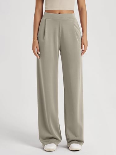 Image of ODODOS Modal Soft Wide Leg Pants for Women High Waist Casual Relaxed Pants with Pockets-27 /29 inch / 31 inch Inseam