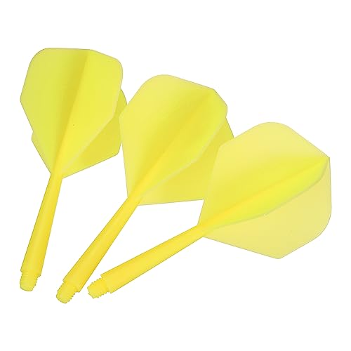 Vol intégré de fléchettes 2BA jaune résistant aux chocs pour remplacer vos tiges
