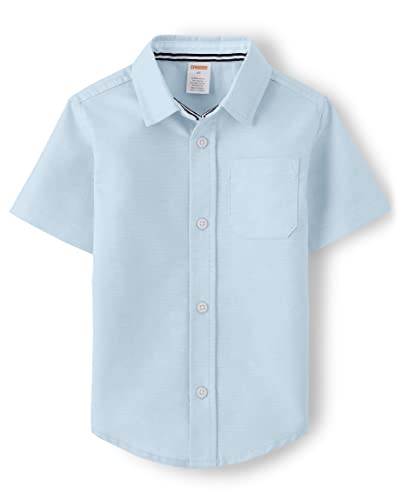 Gymboree Boys And Toddler Short Sleeve Button Up Dress Shirt, Cloudless, 6 #TOP15