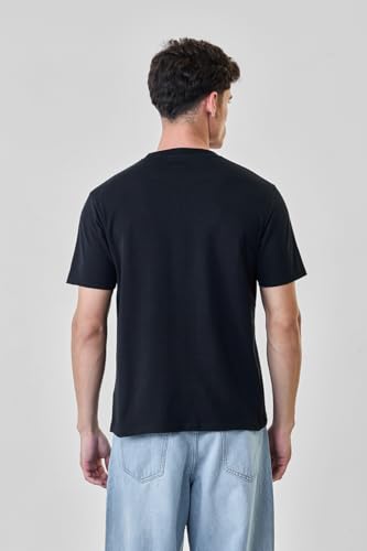 Image of SNITCH Men T-Shirt | Adventure Theme Wilderness Graphic & Mountain Motif Print | 100% Breathable Cotton Crew Neck Regular Fit Short Sleeve Top for Trendy Casual Wear