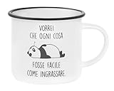 OPS   Tasse Panda, Tasse Personnalisée avec Impression et Phrase, Idée Cadeau Originale pour Noël, Anniversaire ou Autres Occasions, Emballage Cadeau Inclus, Capacité 325 ml, 12,5 x 8,2 x 9,7 cm