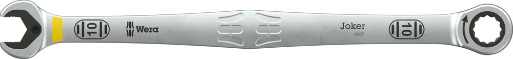 Wera 6007 Joker SB Ring Ratchet Spanner, Long Design, 10 mm - 05020351001, Multicolour, 10 x 209 mm