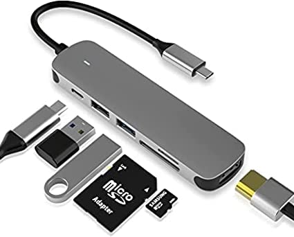 USB C HUB Adapter 6 in 1 Cover