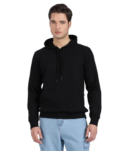 Image of Cotton Hoodies for Men | Pullover | Winter Wear | Hoodie | Hooded Sweatshirt | Kangaroo Pockets Hoodie|Regular Fit |Size S- 2XL