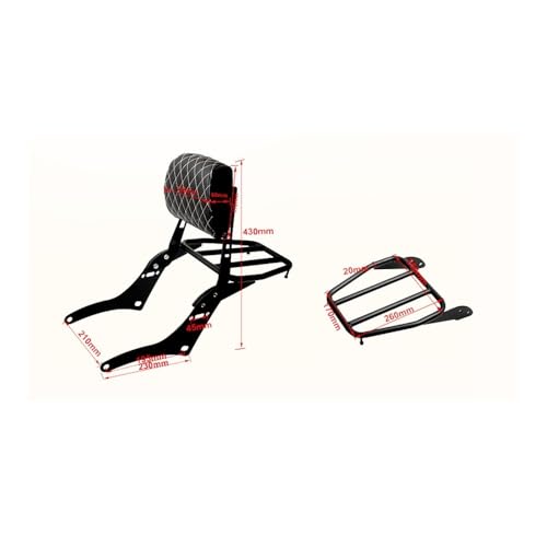 Dossier de Porte-Bagages Arrière de Moto : Solution Confort et Bagage Rebel CMX 500 - 4