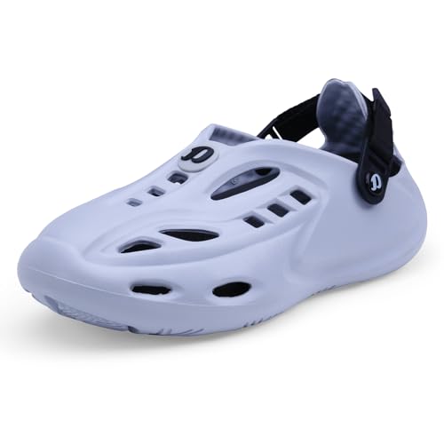 Image of DOCTOR EXTRA SOFT Men's Sports Extra Padding Casual Clogs /Sandals with Adjustable Back Strap for Adult| Comfortable & Lightweight| Stylish & Anti-Skid| Everyday Use Waterproof Mules Gents & Boys D-531