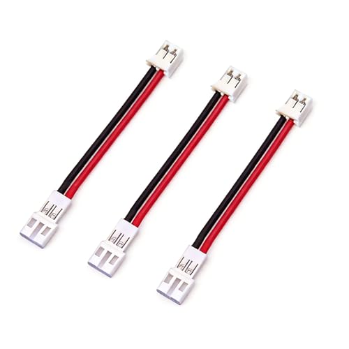 YTKavq PH2.0 Male to Female Extension Cable, 50mm PH2.0/2P Adapter Cable with Copper Wire for RC Cars, Drones, LED Strips(3 Pac)