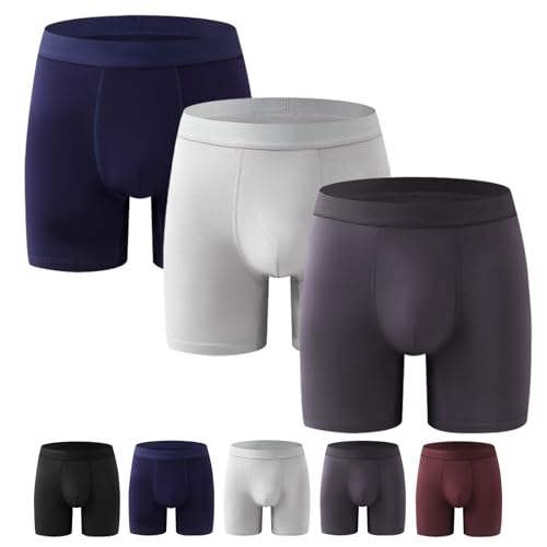 Calzoncillos tipo bóxer para incontinencia para hombre, lavables y reutilizables (B7, 3XL)