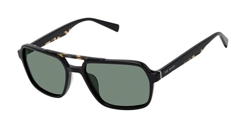 Ted Baker TMS201 Polarized Navigator Sunglasses for Men, 57 mm, UV400 Protection