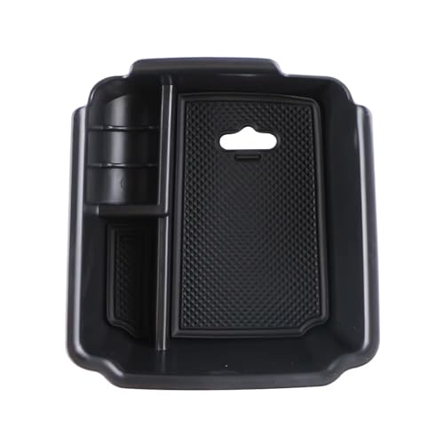 Bac console auto pour VW MK2 2018-2023 boîte d'accoudoir ABS noir rangement de remplacement