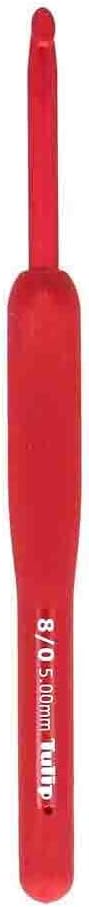 Etimo Red Crochet Hook Soft-Grip 5 mm - 1 piece
