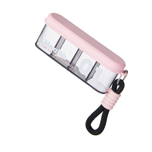 Uqezagpa ポータブルキーチェーンピルホルダーケース防水ピルコンテナキャリアポケット財布旅行バッグピルボックスアウトドア