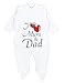 TupTam Baby Mädchen Jungen Strampler mit Langarmshirt Aufdruck Spruch 2 teilig, Farbe: I love Mum and Dad, Größe: 56