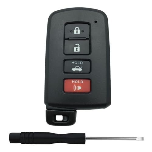Coque de clé Toyota Corolla Camry RAV4 - Confort de verrouillage au quotidien 4 boutons