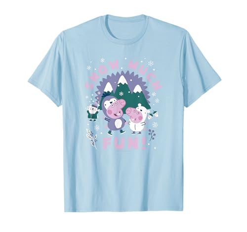 T-shirt Peppa Pig avec motif de neige pour partager la magie de l'hiver
